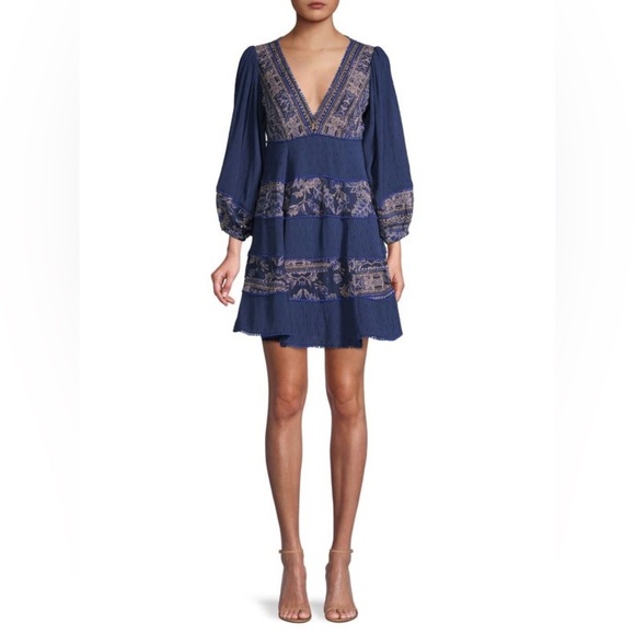 FREE PEOPLE My Love Mini Peasant Dress EUC Size - S - Picture 7 of 14